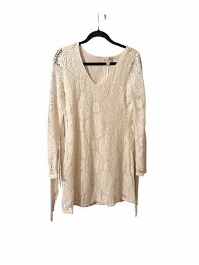 Idyllwind Cream Crochet Fringe Tunic